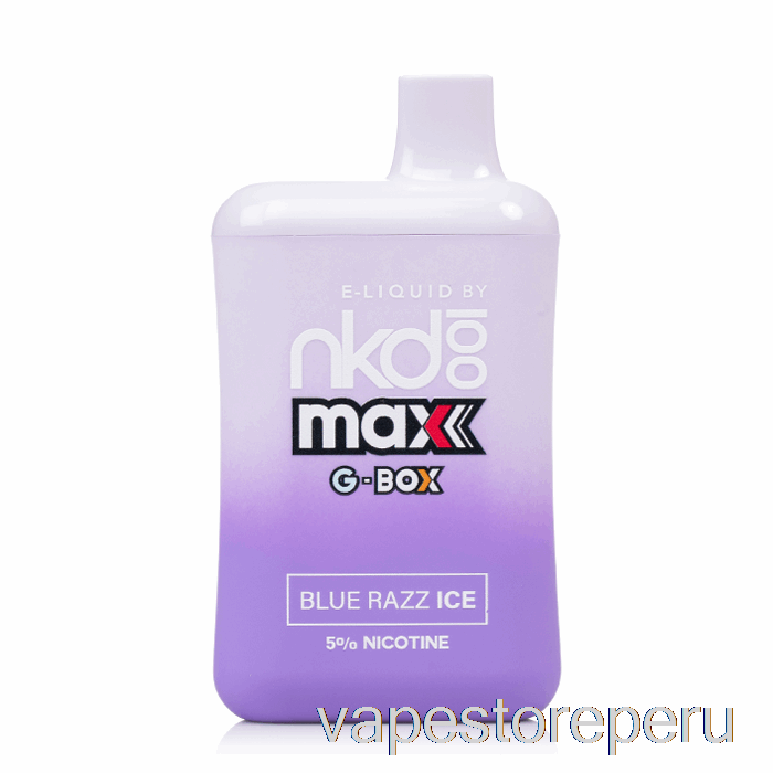 Vape Peru Gbox X Nude 100 5500 Desechable Azul Razz Ice